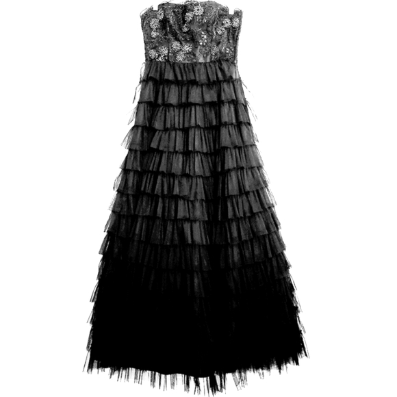 Dramatic Black Masquerade Ball Skirt in Mesh, Satin & Organza - Sinister Clothing main image 0